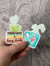 Load image into Gallery viewer, ๐ Strong Coffee & Long Books ๐-Sticker