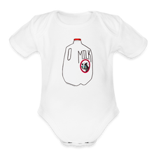 Load image into Gallery viewer, Organic Short Sleeve Baby Bodysuit - white