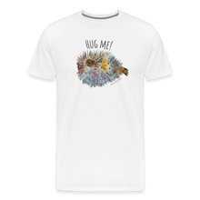 Load image into Gallery viewer, Hug Me! Porcupine Puffer T-Shirt - white