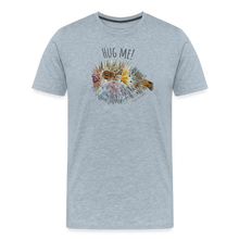 Load image into Gallery viewer, Hug Me! Porcupine Puffer T-Shirt - heather ice blue
