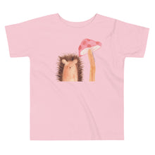 Load image into Gallery viewer, Hedgehog and Mushroom Toddler Short Sleeve Tee