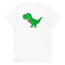 Load image into Gallery viewer, Christmas T-Rex Adult T-Shirt