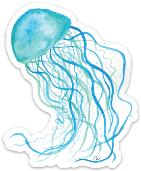 Jellyfish Holographic Stickers