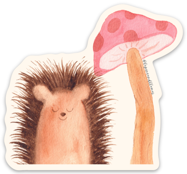 🦔 Hedgie & Shroom 🦔-Sticker