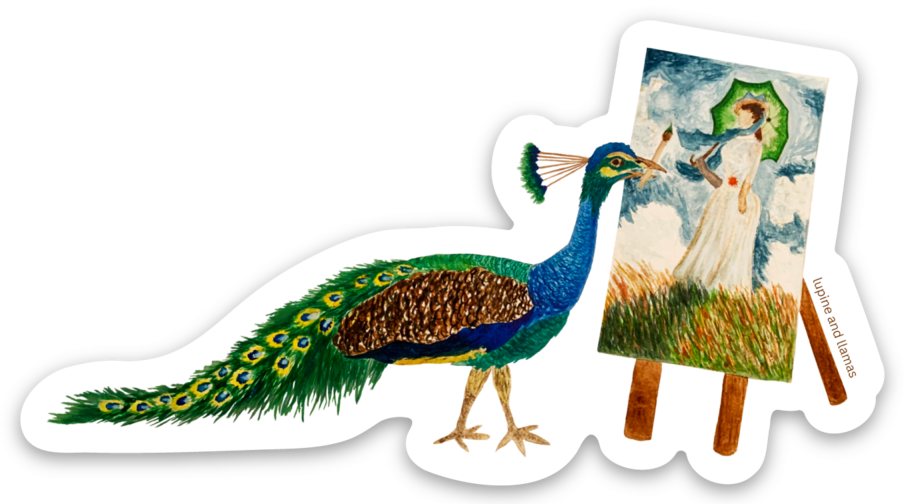 🦚 The Peacock’s Muse 🦚 - Sticker