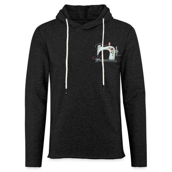 Unisex Lightweight Terry Hoodie - charcoal grey