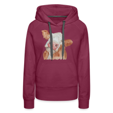 Load image into Gallery viewer, Sassy Cow Women’s Hoodie - burgundy
