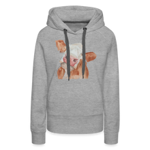 Load image into Gallery viewer, Sassy Cow Women’s Hoodie - heather grey
