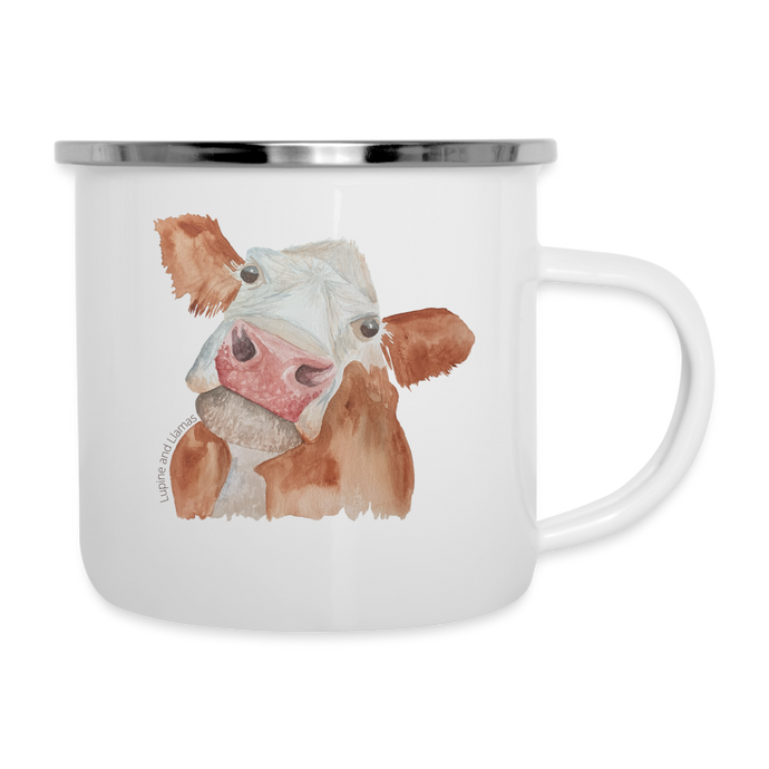 Don’t Be A Salty Heifer Camper Mug - white