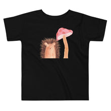 Load image into Gallery viewer, Hedgehog and Mushroom Toddler Short Sleeve Tee
