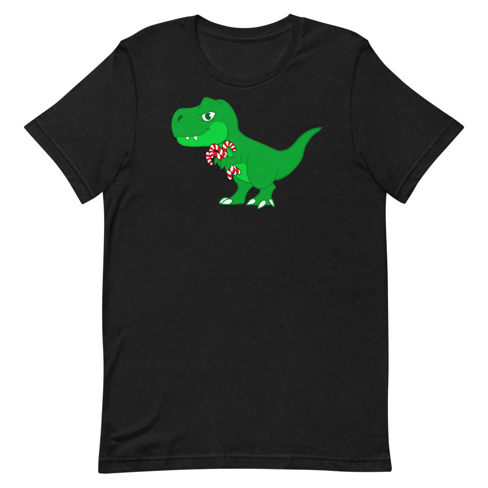 Christmas T-Rex Adult T-Shirt