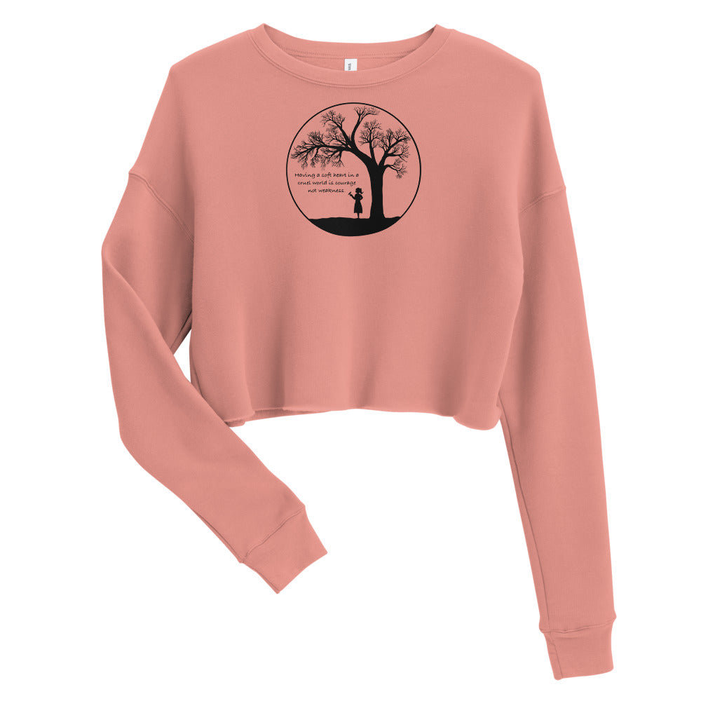 Soft Heart/Cruel World Women's Cropped Sweatshirt