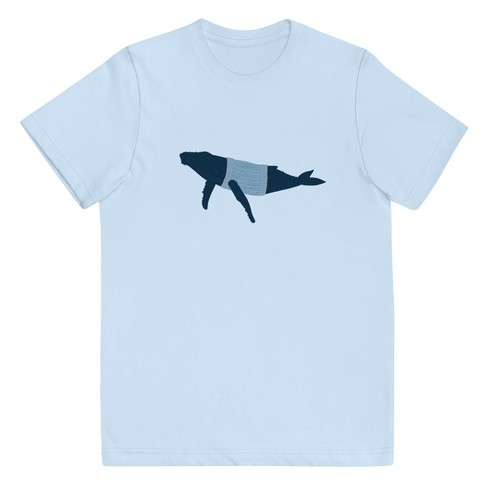 Whale in a Sweater Youth T-shirt